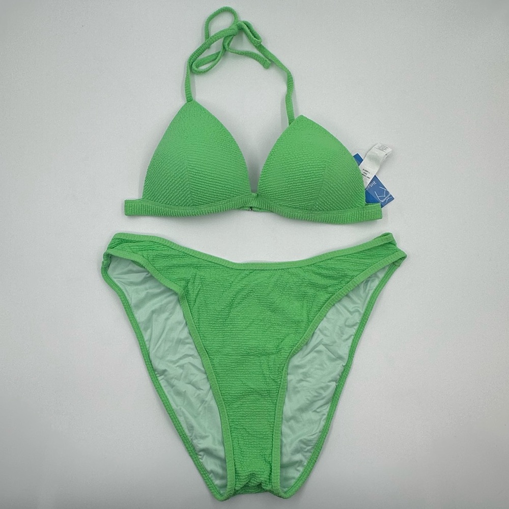 Cupshe Vibrant Green Bikini Set